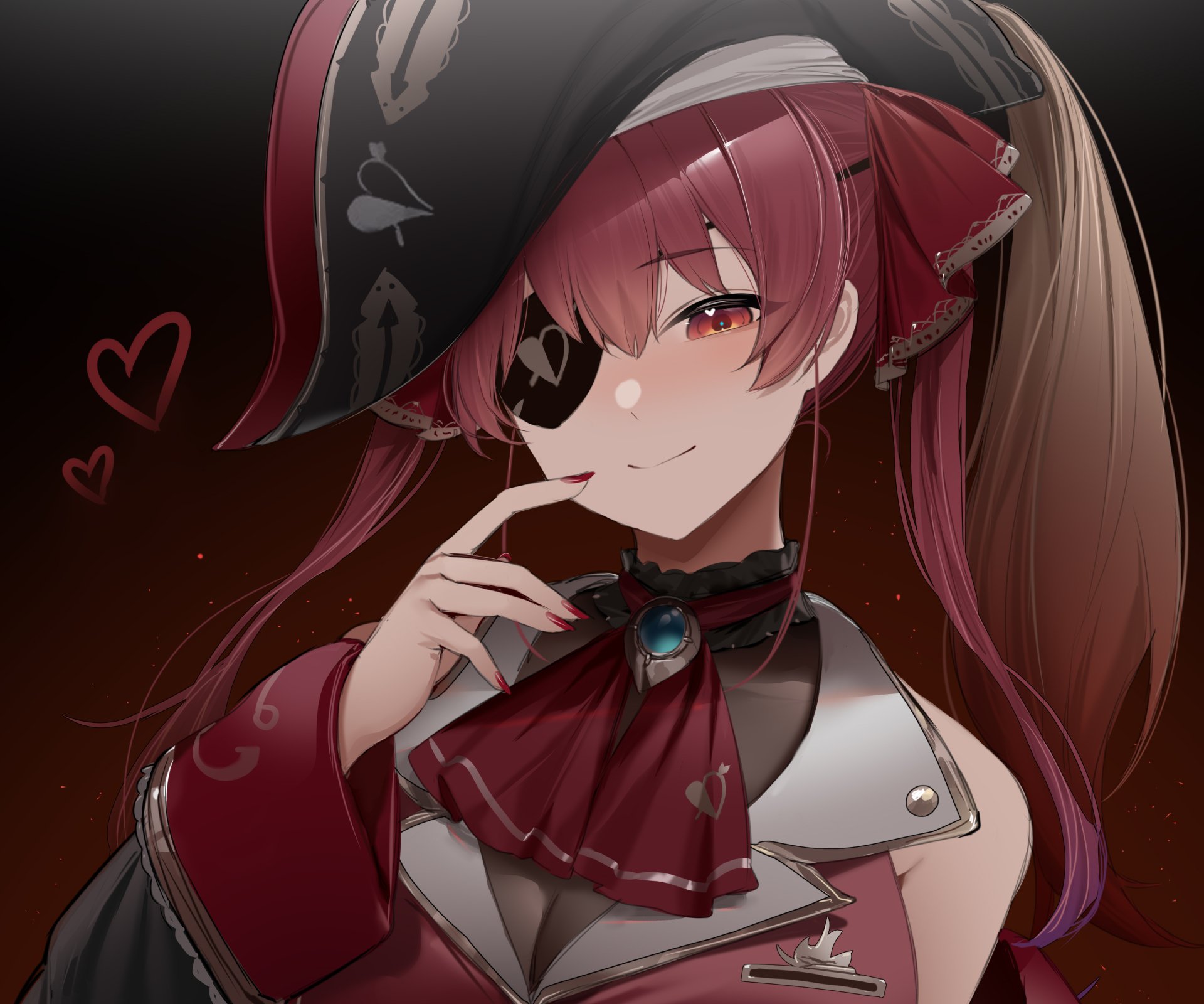 Download Hololive Houshou Marine Anime Virtual Youtuber HD Wallpaper