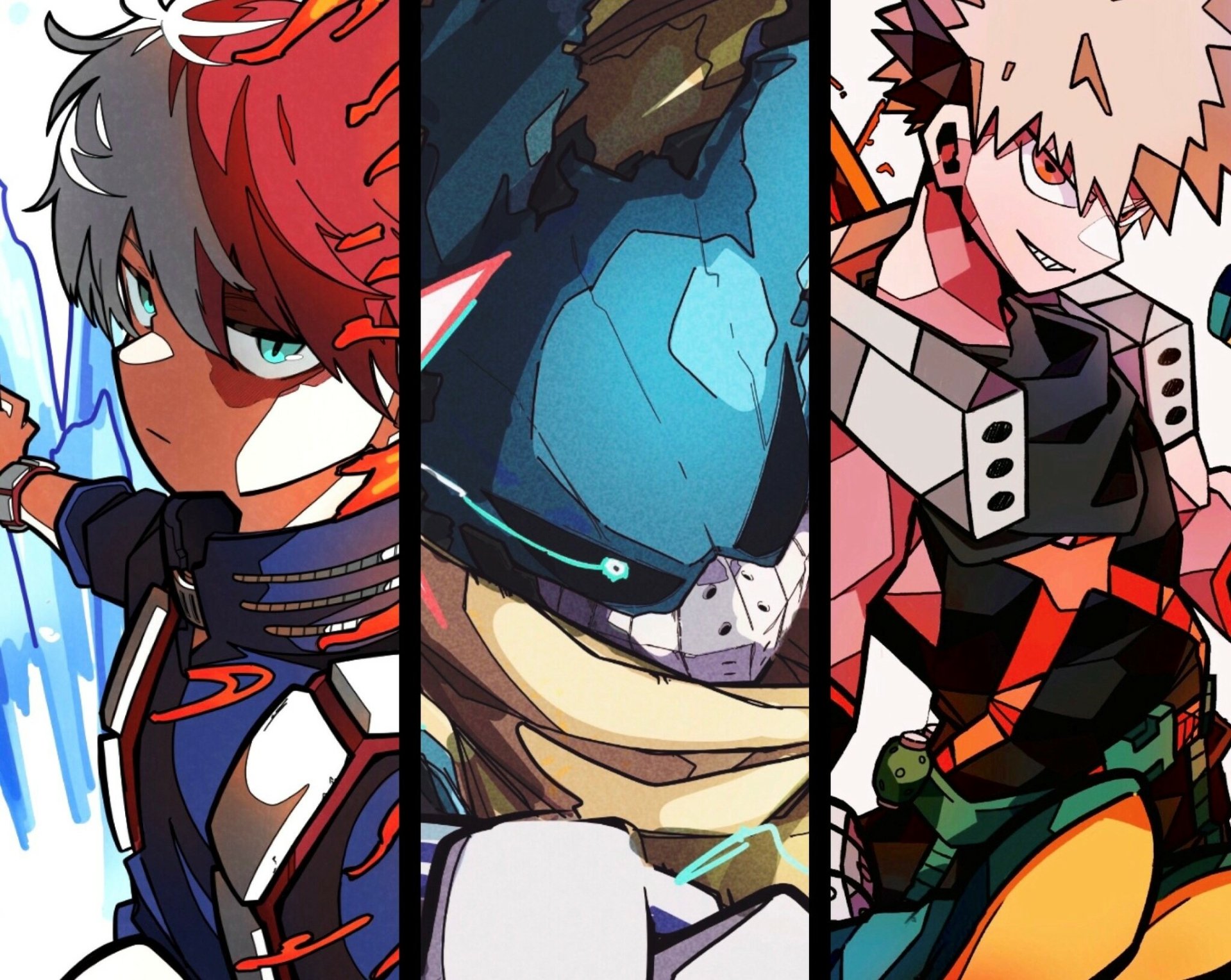 Download Katsuki Bakugou Izuku Midoriya Shoto Todoroki Anime My Hero Academia HD Wallpaper by shion