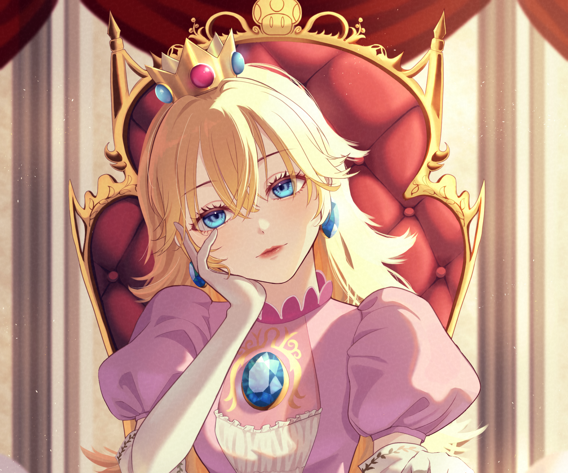 Download Princess Peach Video Game Super Mario Bros. HD Wallpaper by Sweet Peach Blossom