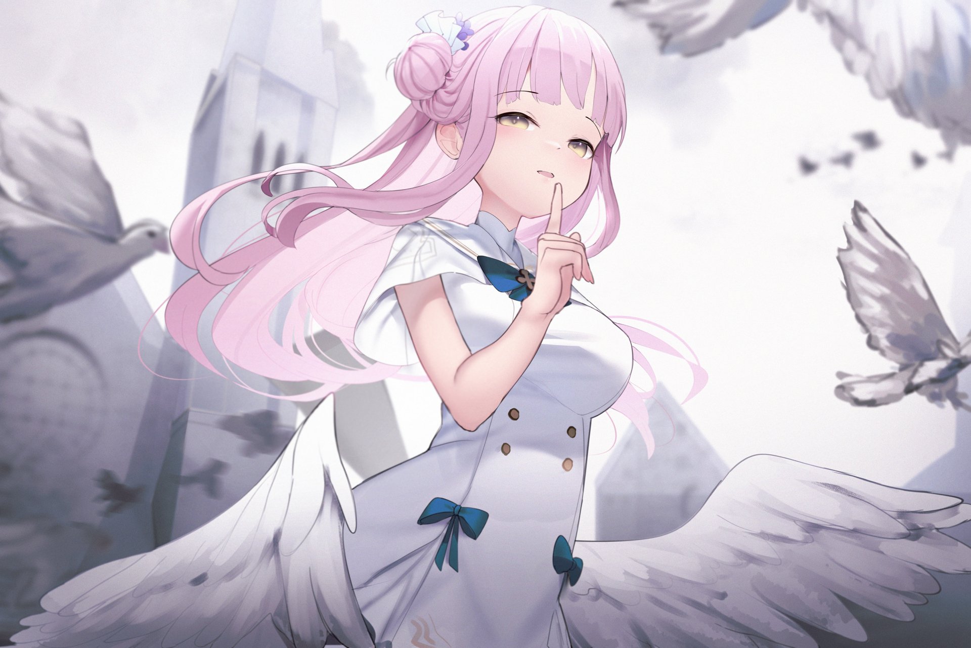 Download Misono Mika Video Game Blue Archive HD Wallpaper by somray