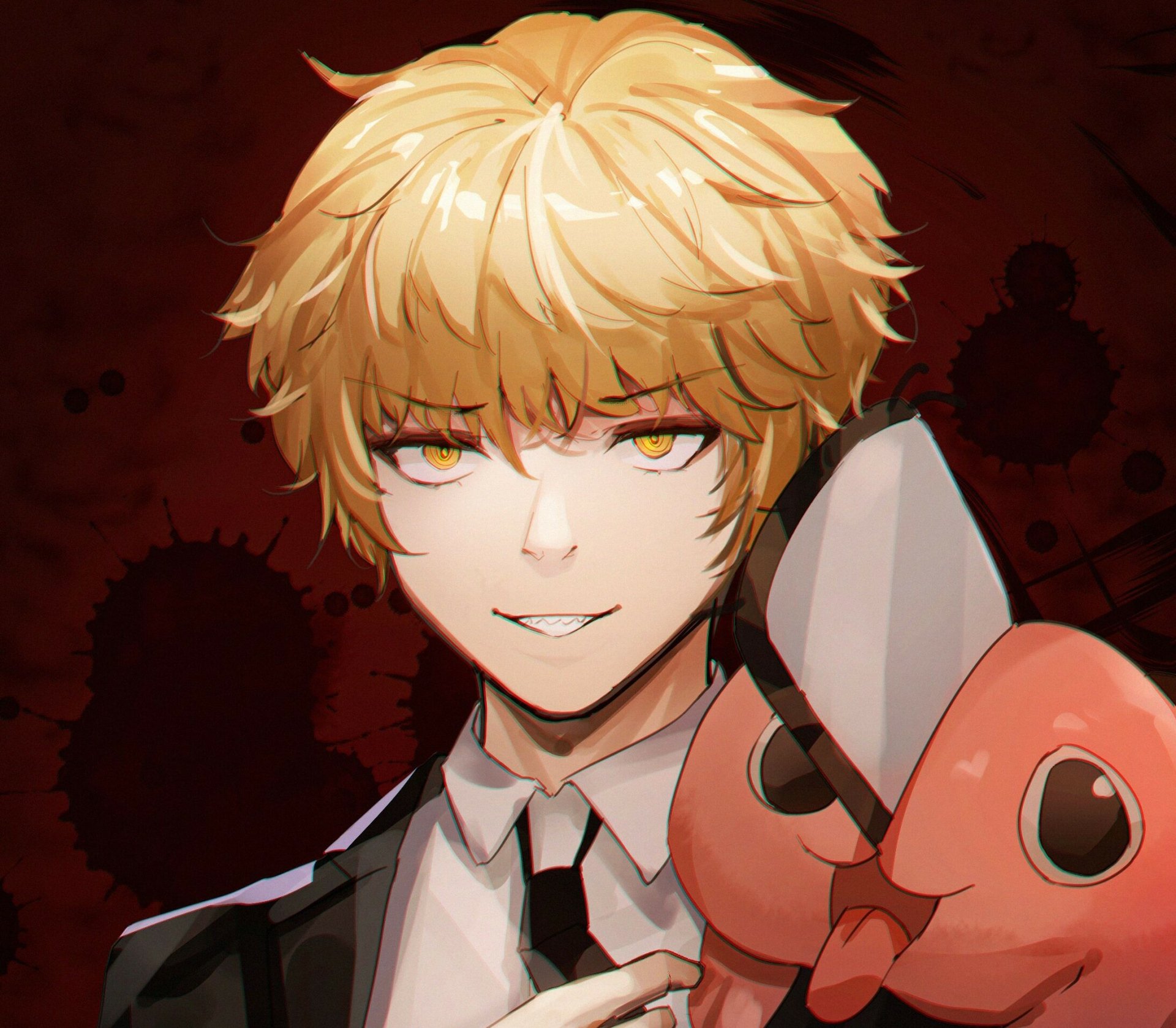 Download Pochita (Chainsaw Man) Denji (Chainsaw Man) Anime Chainsaw Man HD Wallpaper by アサハル