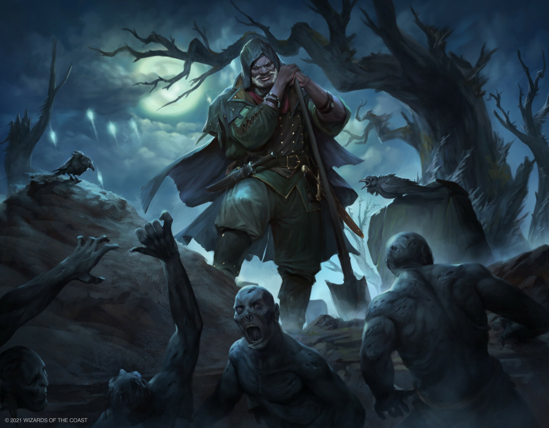 Download Undead Man Made Magic: The Gathering HD Wallpaper by Konstantin Porubov