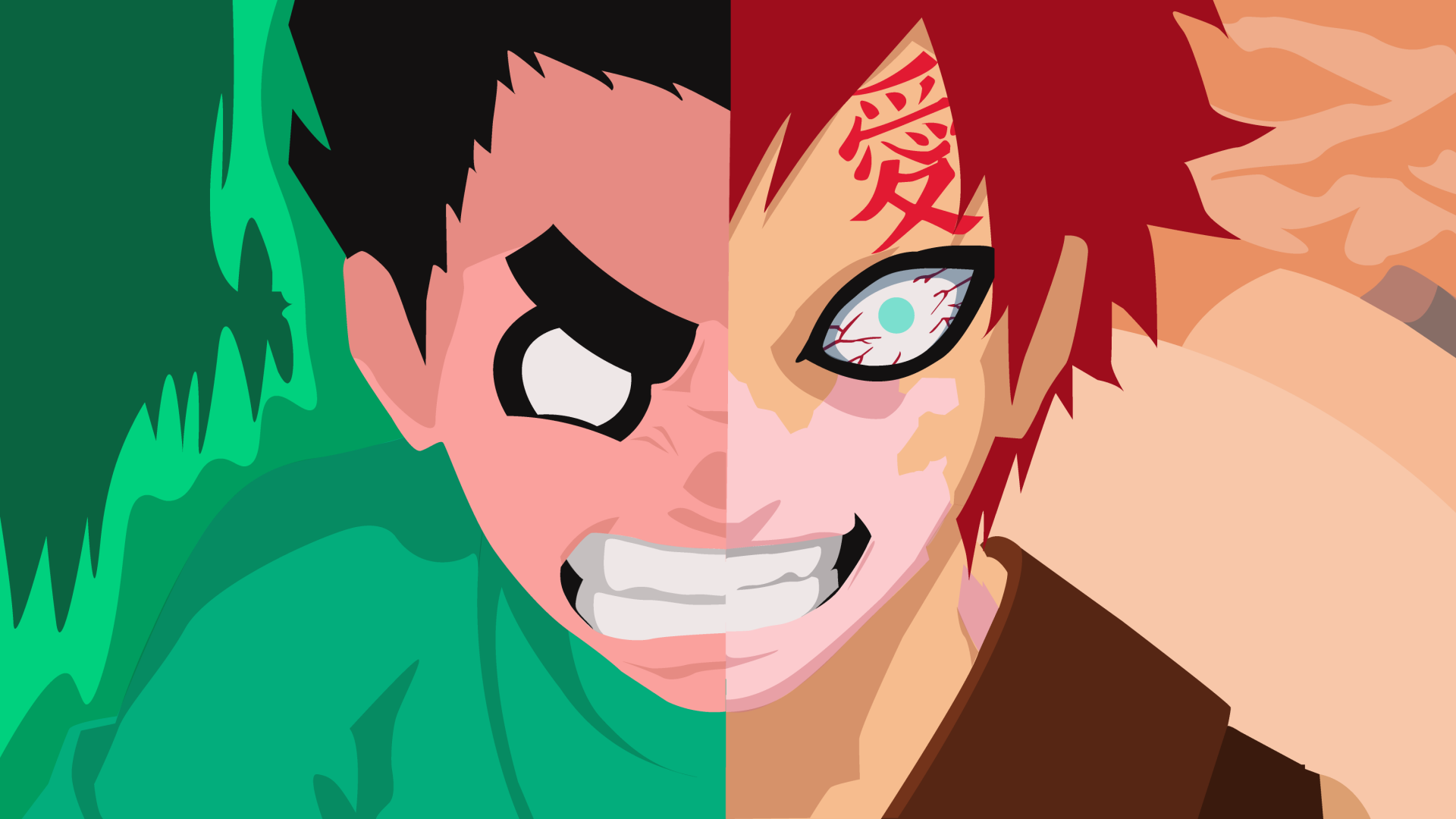 Download Gaara (Naruto) Rock Lee Anime Naruto HD Wallpaper by kREiios