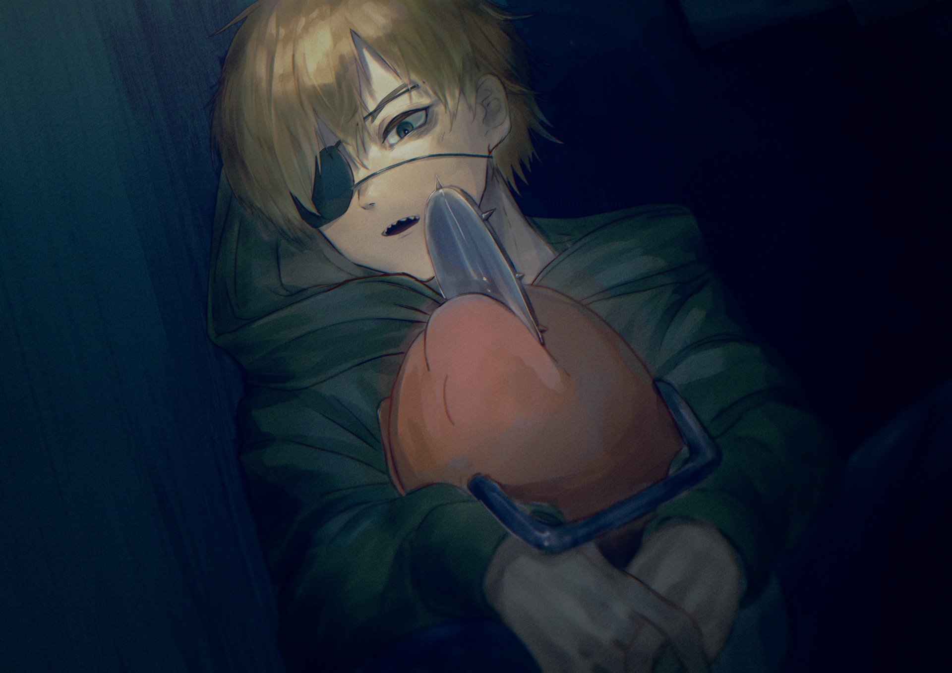 Download Pochita (Chainsaw Man) Denji (Chainsaw Man) Anime Chainsaw Man 4k Ultra HD Wallpaper by 日比野レモ