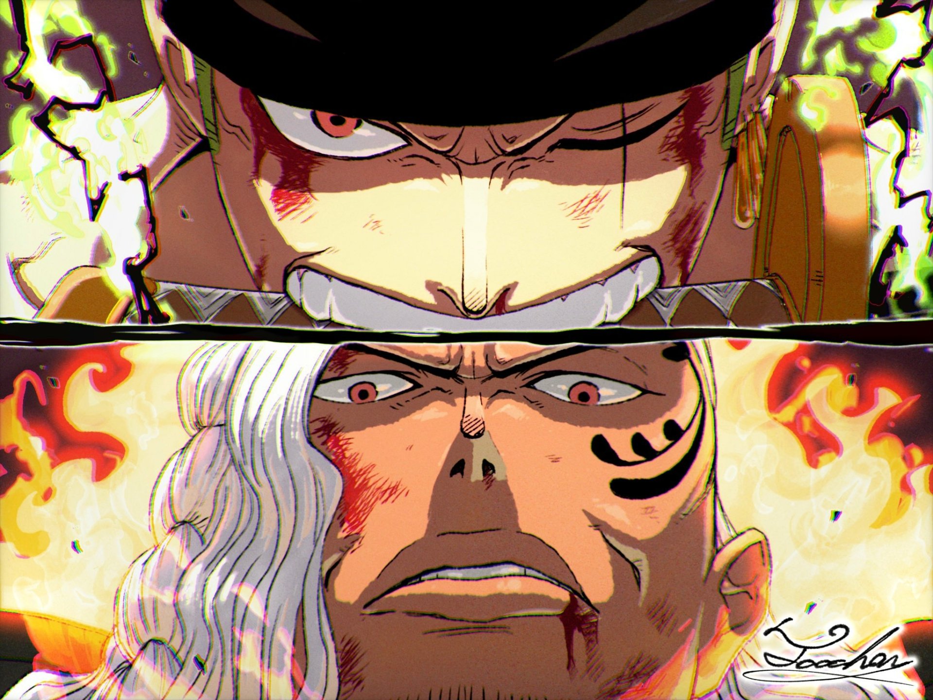 Zoro vs King  One Piece 