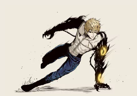 Genos (One-Punch Man) Anime One-Punch Man HD Desktop Wallpaper | Background Image