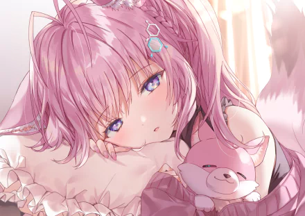 hololive Hakui Koyori Anime Virtual Youtuber HD Desktop Wallpaper | Background Image