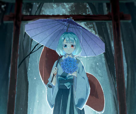 Kogasa Tatara Anime Touhou HD Desktop Wallpaper | Background Image