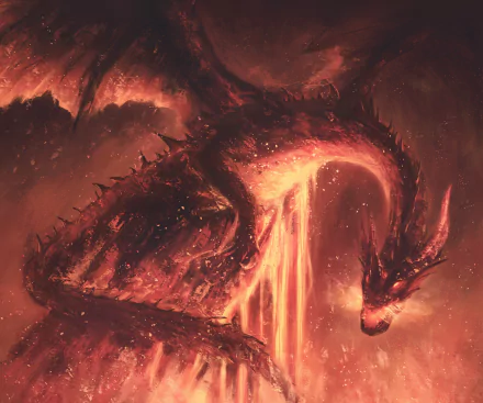 fantasy dragon red dragon HD Desktop Wallpaper | Background Image