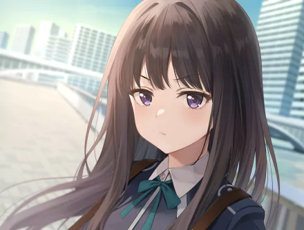 Takina Inoue Anime Lycoris Recoil HD Desktop Wallpaper | Background Image