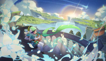 Venti (Genshin Impact) video game Genshin Impact HD Desktop Wallpaper | Background Image