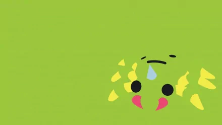 HD anime-style desktop wallpaper featuring Spinarak, the bug Pokémon, against a solid green background.