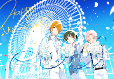 Kazuki Tsukumo Daigo Kabuto Ryo Akizuki Anime THE iDOLM@STER: SideM HD Desktop Wallpaper | Background Image