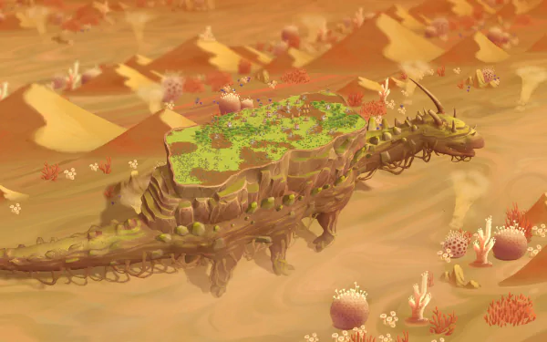 video game The Wandering Village HD Desktop Wallpaper | Background Image