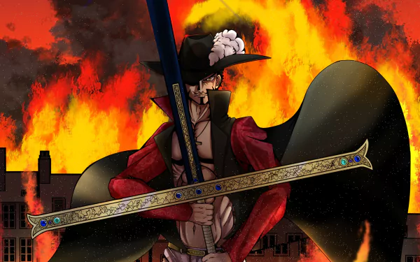 Dracule Mihawk Anime One Piece HD Desktop Wallpaper | Background Image