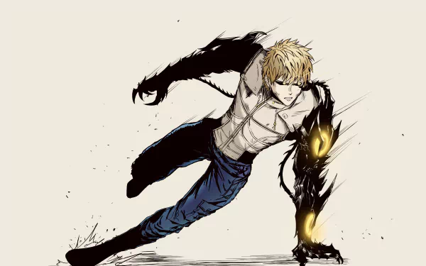 Genos (One-Punch Man) Anime One-Punch Man HD Desktop Wallpaper | Background Image