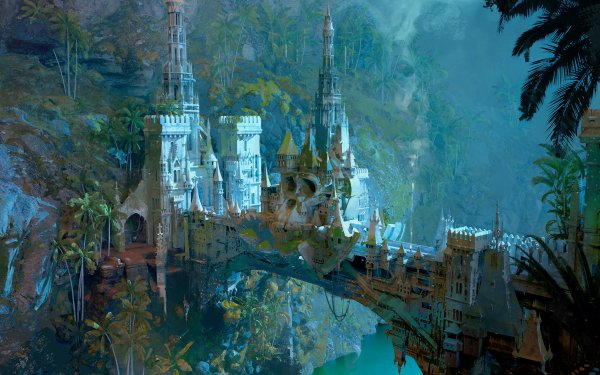 Fantasy City HD Wallpaper | Background Image