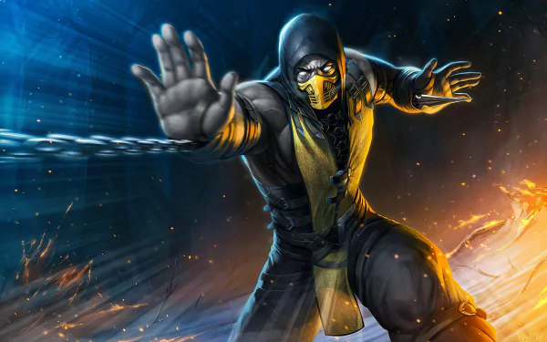 Scorpion (Mortal Kombat) video game Mortal Kombat HD Desktop Wallpaper | Background Image