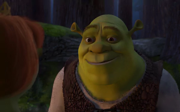  Shrek smiles