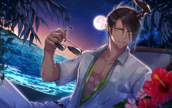 Holostars Aragami Ouga Anime Virtual Youtuber HD Desktop Wallpaper | Background Image