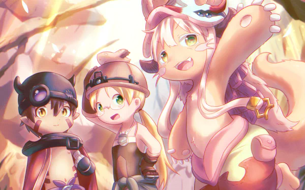 Nanachi (Made in Abyss) Reg (Made in Abyss) Riko (Made in Abyss) Anime Made in Abyss HD Desktop Wallpaper | Background Image