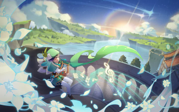 Venti (Genshin Impact) video game Genshin Impact HD Desktop Wallpaper | Background Image