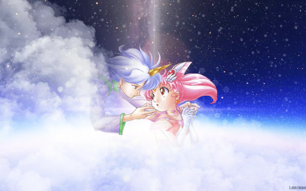 picture-in-picture cloud space Sailor Chibi Moon Anime Sailor Moon HD Desktop Wallpaper | Background Image