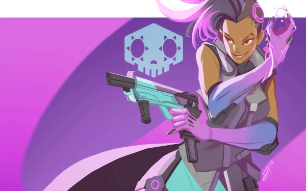 Sombra (Overwatch) video game Overwatch 2 HD Desktop Wallpaper | Background Image