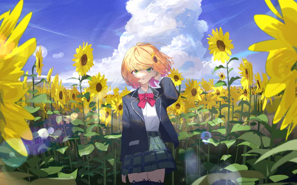Honma Himawari Anime Virtual Youtuber HD Desktop Wallpaper | Background Image