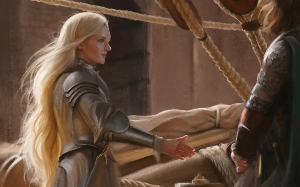 Galadriel TV Show The Lord of the Rings: The Rings of Power HD Desktop Wallpaper | Background Image