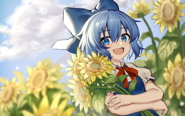 Cirno (Touhou) Anime Touhou HD Desktop Wallpaper | Background Image