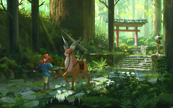 Anime Princess Mononoke HD Desktop Wallpaper | Background Image