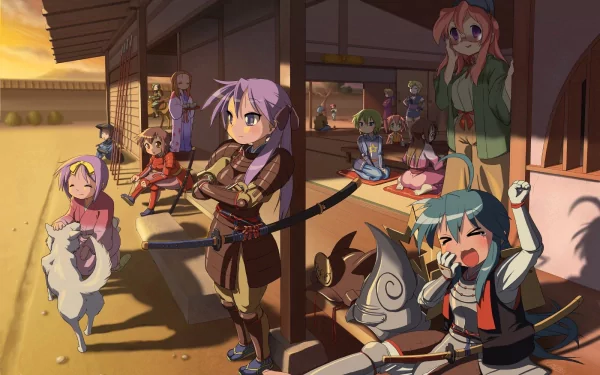 Anime Lucky Star HD Desktop Wallpaper | Background Image