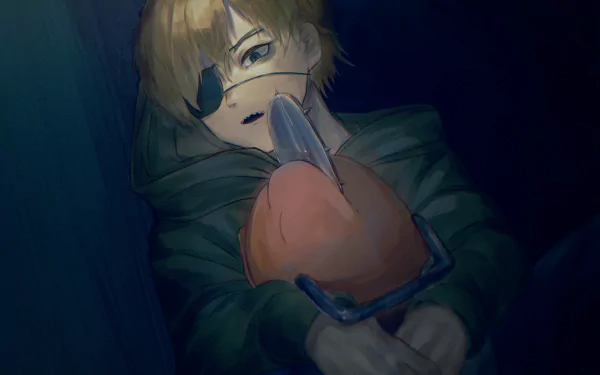 Pochita (Chainsaw Man) Denji (Chainsaw Man) Anime Chainsaw Man HD Desktop Wallpaper | Background Image