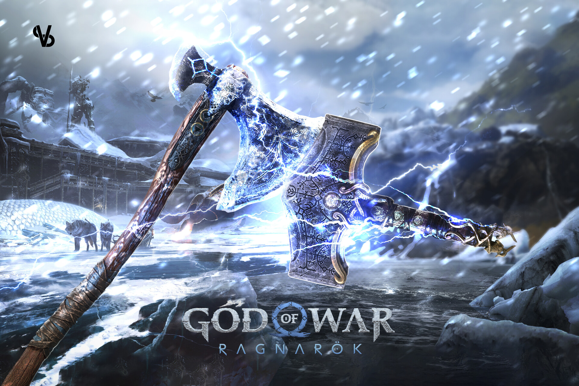 Thor in god of war Wallpapers Download