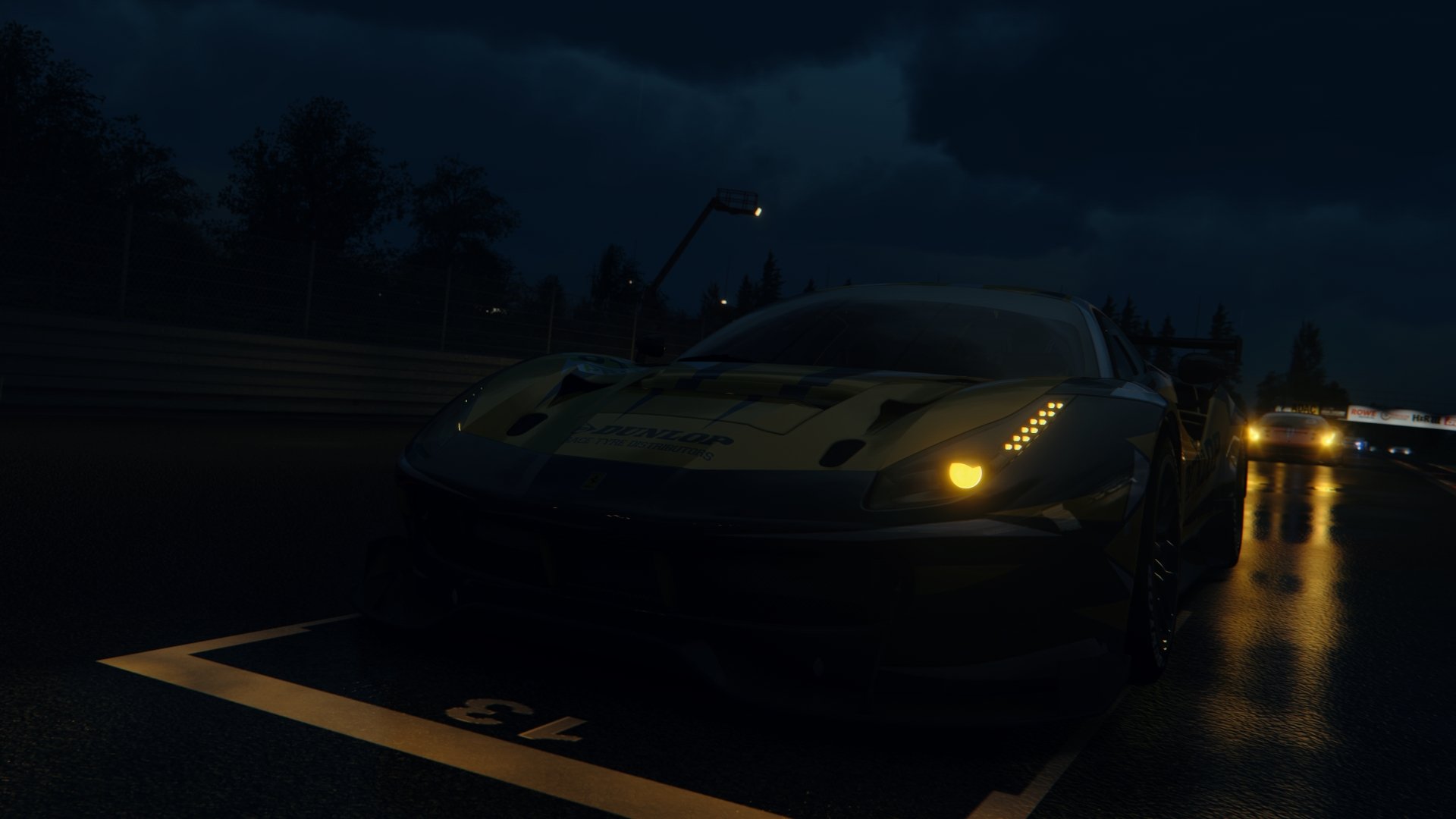 The Ferrari 488 GT3 in the 24 Hours of Nurburgring by Gt33