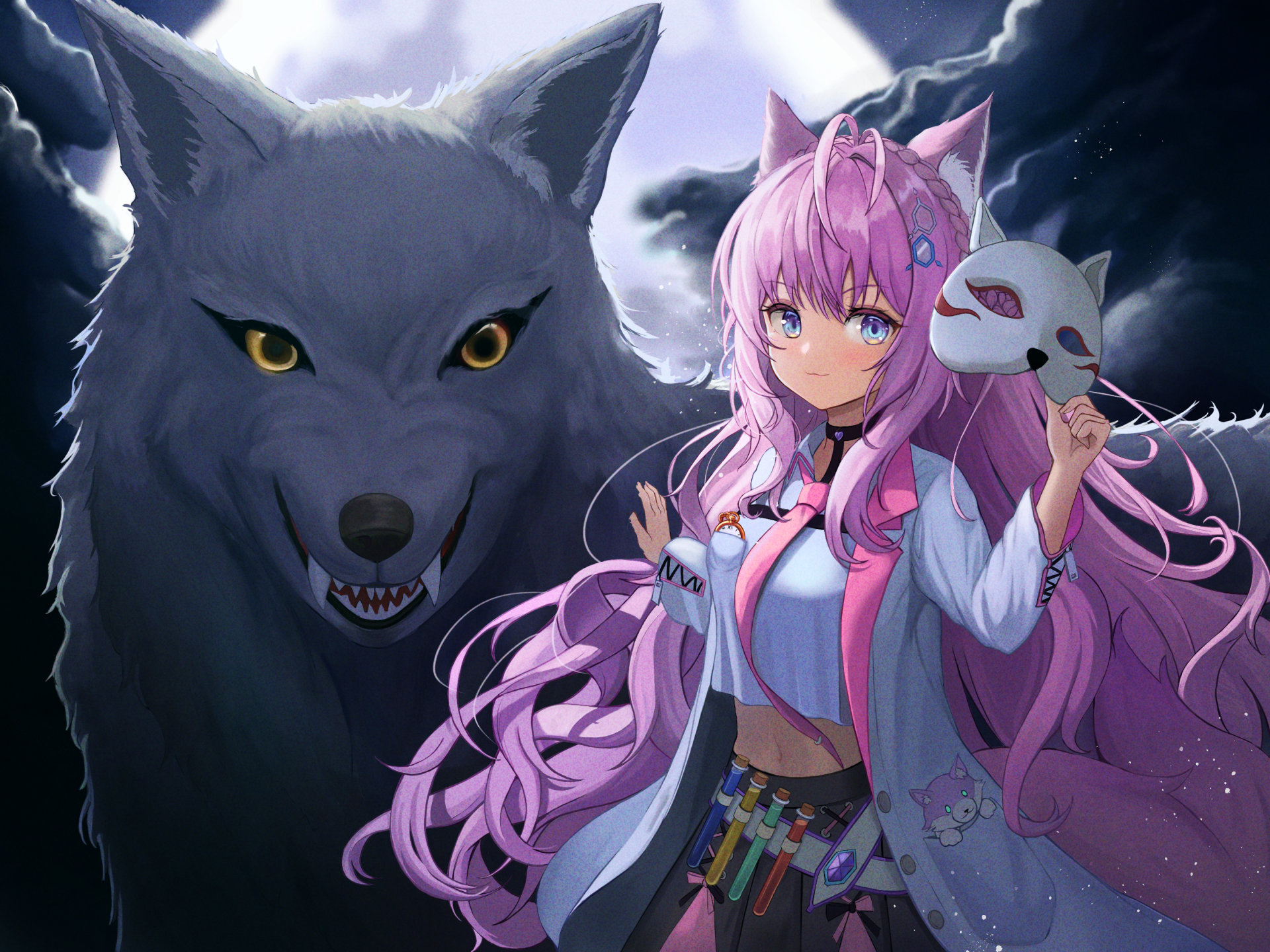 Download Hololive Hakui Koyori Anime Virtual Youtuber HD Wallpaper