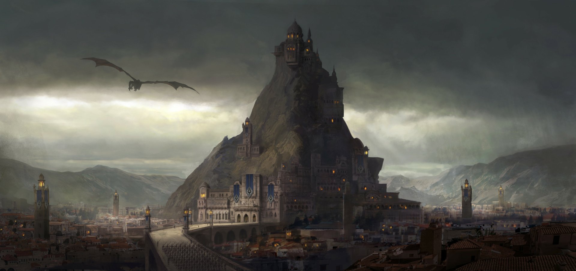Download Fantasy City Fantasy City HD Wallpaper by Sam Keiser