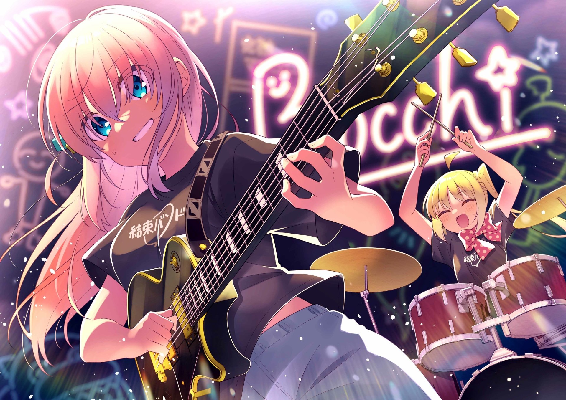 Anime Bocchi The Rock 4K Ultra Hd Wallpaper