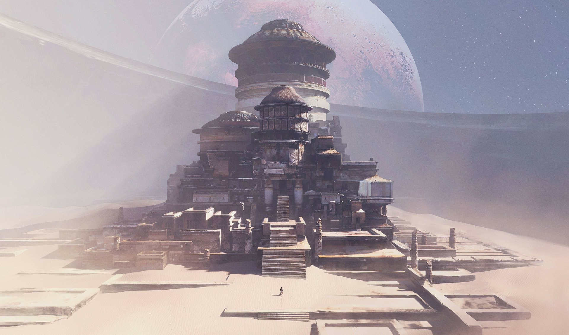 Download Sci Fi Building 4k Ultra HD Wallpaper by Daniel Liang