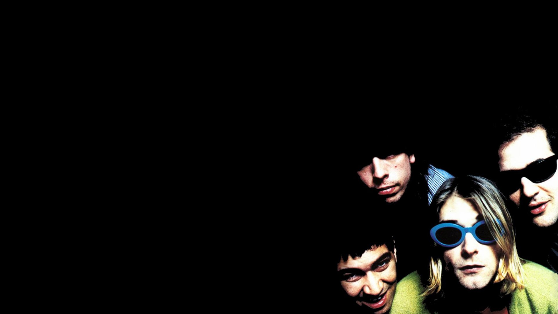 Download Kurt Cobain Minimalist Dark Black HD Wallpaper