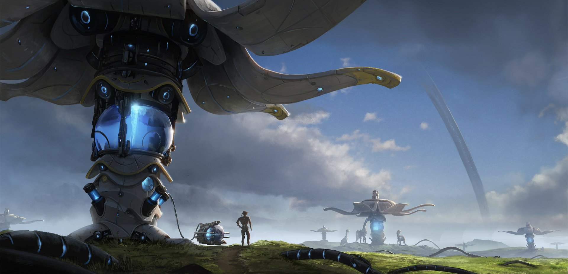 Download Sci Fi Landscape HD Wallpaper by Edward Barons