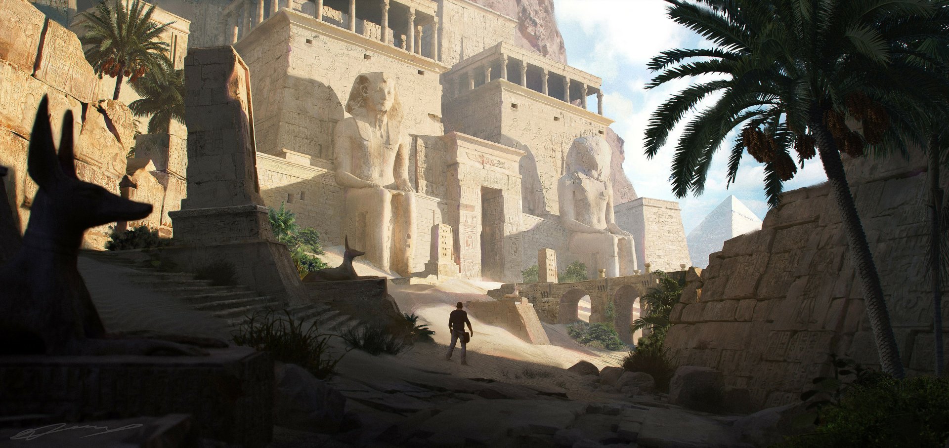 Download Fantasy Temple HD Wallpaper by Ellie Cooper