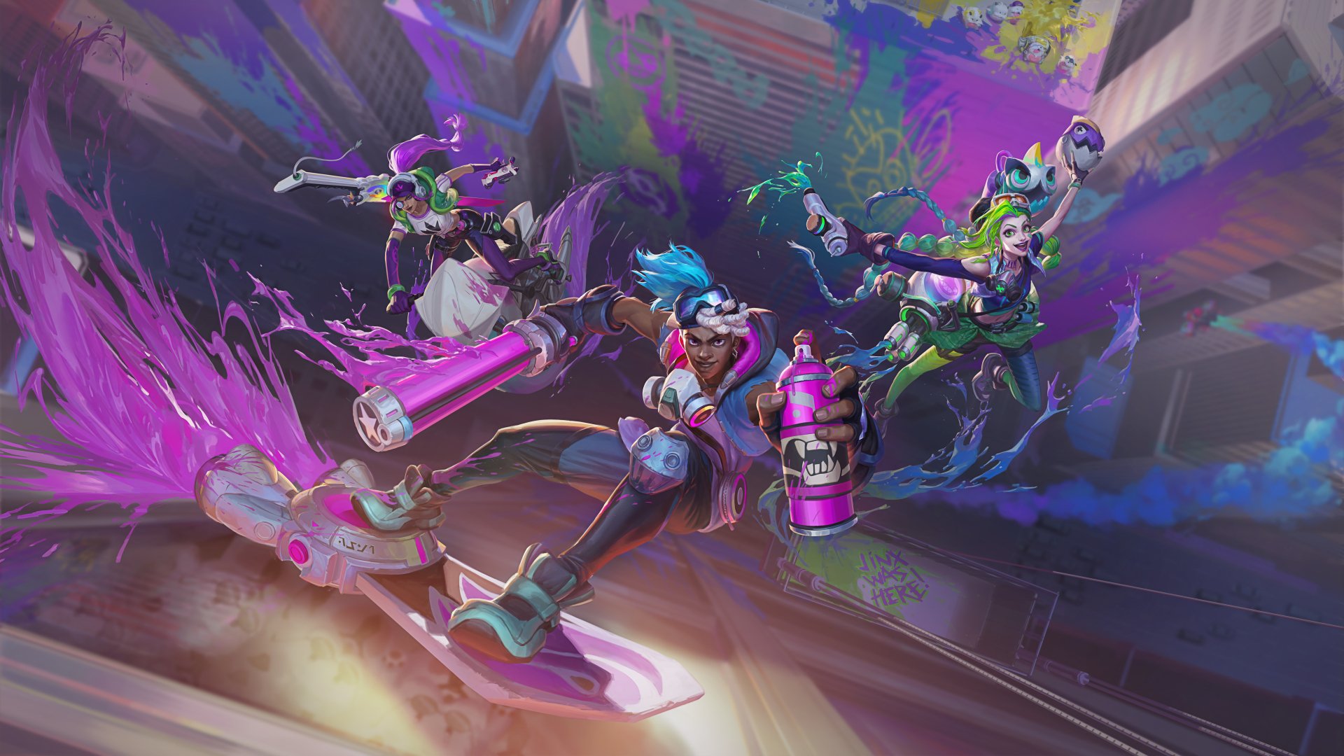 Download Samira (League Of Legends) Jinx (League Of Legends) Ekko (League Of Legends) Video Game League Of Legends: Wild Rift 8k Ultra HD Wallpaper
