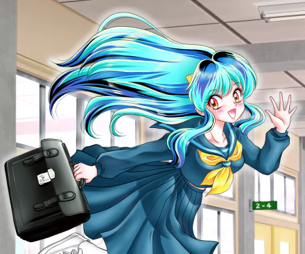 Lum (Urusei Yatsura) Anime Urusei Yatsura (2022) HD Desktop Wallpaper | Background Image