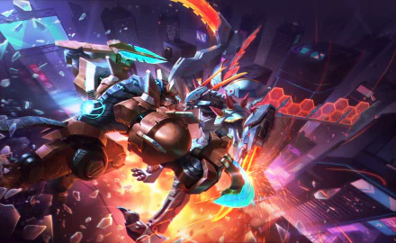  Mecha Battle (Kha'Zix VS Rengar) by shawn lee