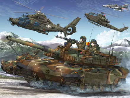 tank Anime military military anime HD Desktop Wallpaper | Background Image