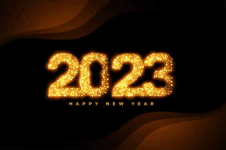Happy New Year holiday New Year 2023 HD Desktop Wallpaper | Background Image