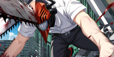 Denji (Chainsaw Man) Anime Chainsaw Man HD Desktop Wallpaper | Background Image