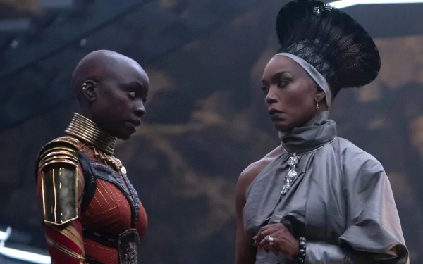 Ramonda (Marvel Comics) Angela Bassett Okoye (Marvel Comics) Danai Gurira movie Black Panther: Wakanda Forever HD Desktop Wallpaper | Background Image